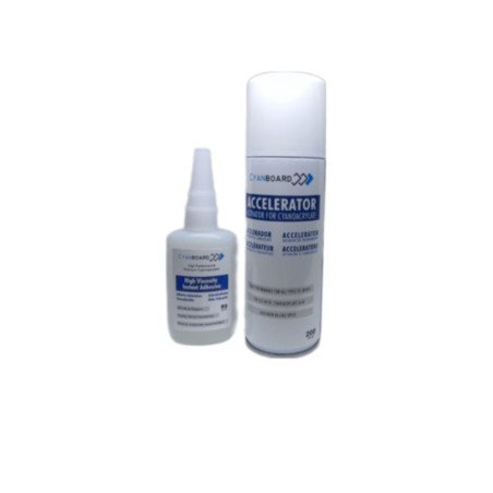 Cola Cianoacrilato + Activador Cyanboard
