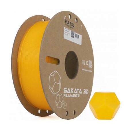 PLA 850 GLASS ORANGE - Diâmetro 1,75mm Bobine 1kg - Sakata 3D