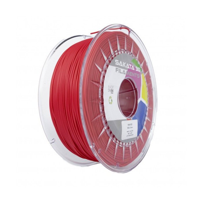 FLEX-920 RED Diâmetro 1,75mm Bobine 1kg - Sakata 3D