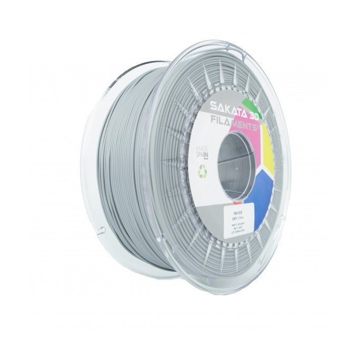 FLEX-920 GREY Diâmetro 1,75mm Bobine 1kg - Sakata 3D