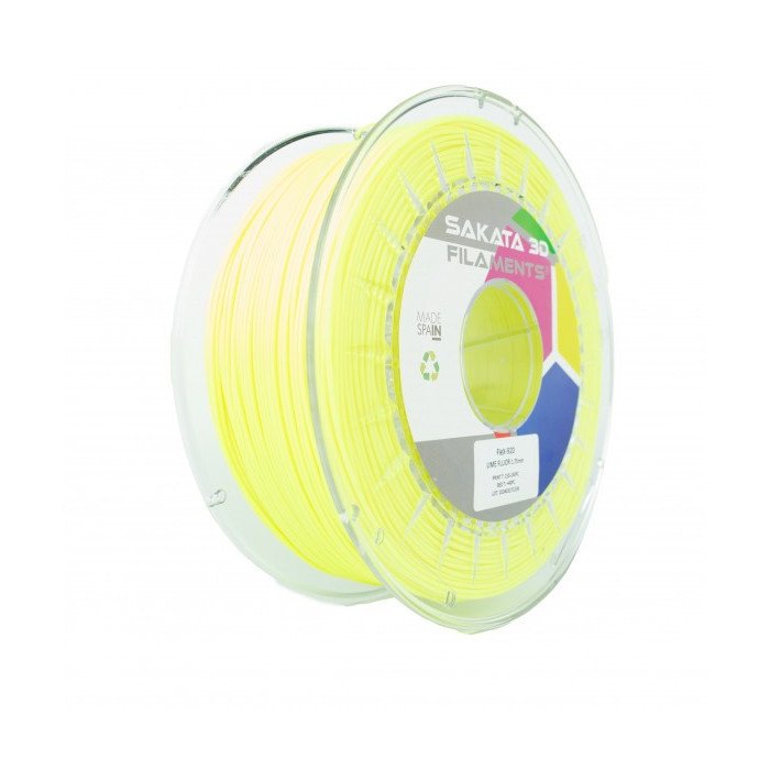 FLEX-920 FLUOR LIME Diâmetro 1,75mm Bobine 1kg - Sakata 3D