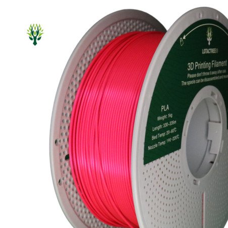 PLA Neon Red - Diâmetro 1,75mm Bobine 1kg - Lotactree