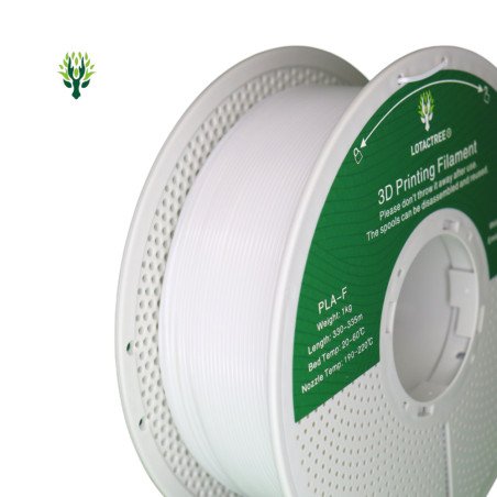PLA Snowy White - Diâmetro 1,75mm Bobine 1kg - Lotactree