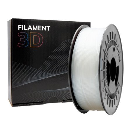 Filament 3D PETG– Diâmetro 1,75mm – Bobine 1kg – Cor Transparente