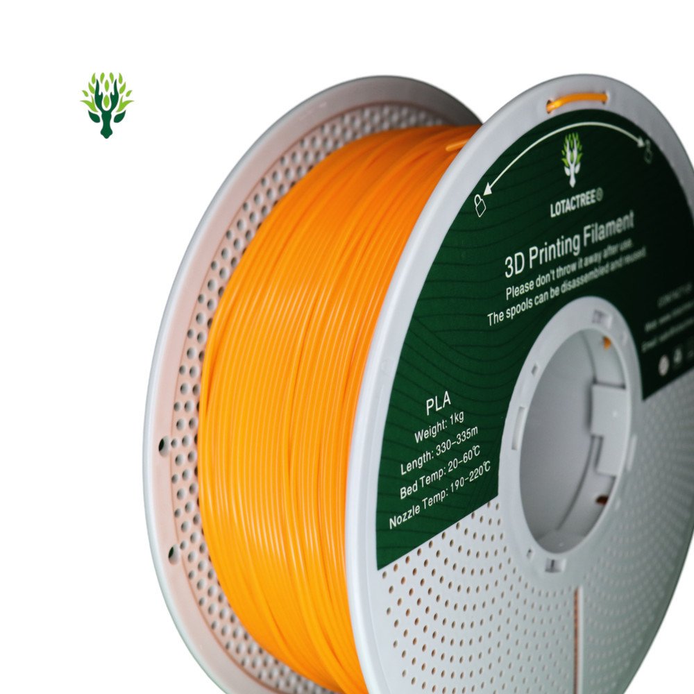 PLA Orange - Diâmetro 1,75mm Bobine 1kg - Lotactree PLA Orange - Diâmetro 1,75mm Bobine 1kg - Lotactree