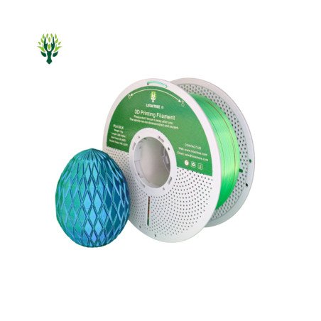 PLA SILK TRICOLOR Rose Red Green Sky Blue - Diâmetro 1,75mm Bobine 1kg - Lotactree