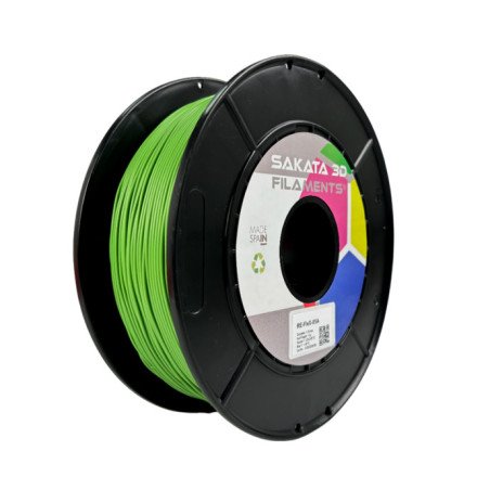 RE-FLEX 85-A RECYCLED GREEN -  Diâmetro 1,75mm Bobine 1kg - Sakata 3D