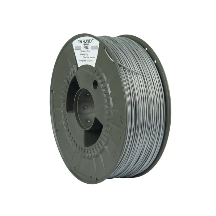 THE FILAMENT by Spectrum – PETG - Diâmetro 1,75mm – Bobine 1kg – Cor Silver Aluminium