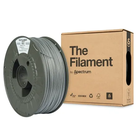 THE FILAMENT by Spectrum – PETG - Diâmetro 1,75mm – Bobine 1kg – Cor Silver Aluminium
