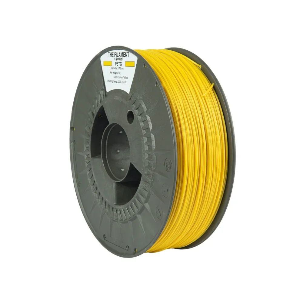 THE FILAMENT by Spectrum – PETG - Diâmetro 1,75mm – Bobine 1kg – Cor Sorbet Yellow THE FILAMENT by Spectrum – PETG - Diâmetro 1,75mm – Bobine 1kg – Cor Sorbet Yellow