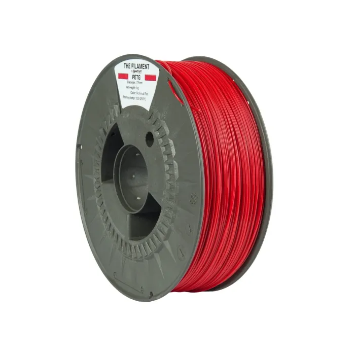 THE FILAMENT by Spectrum – PETG - Diâmetro 1,75mm – Bobine 1kg – Cor Technical Red