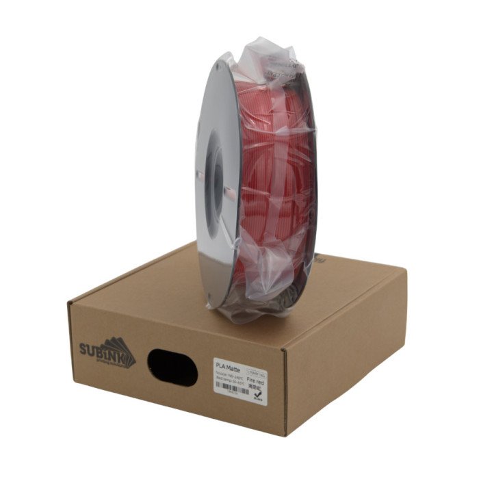 PLA Matte Fire Red 1kg Subink | Filamento 3D 1,75mm