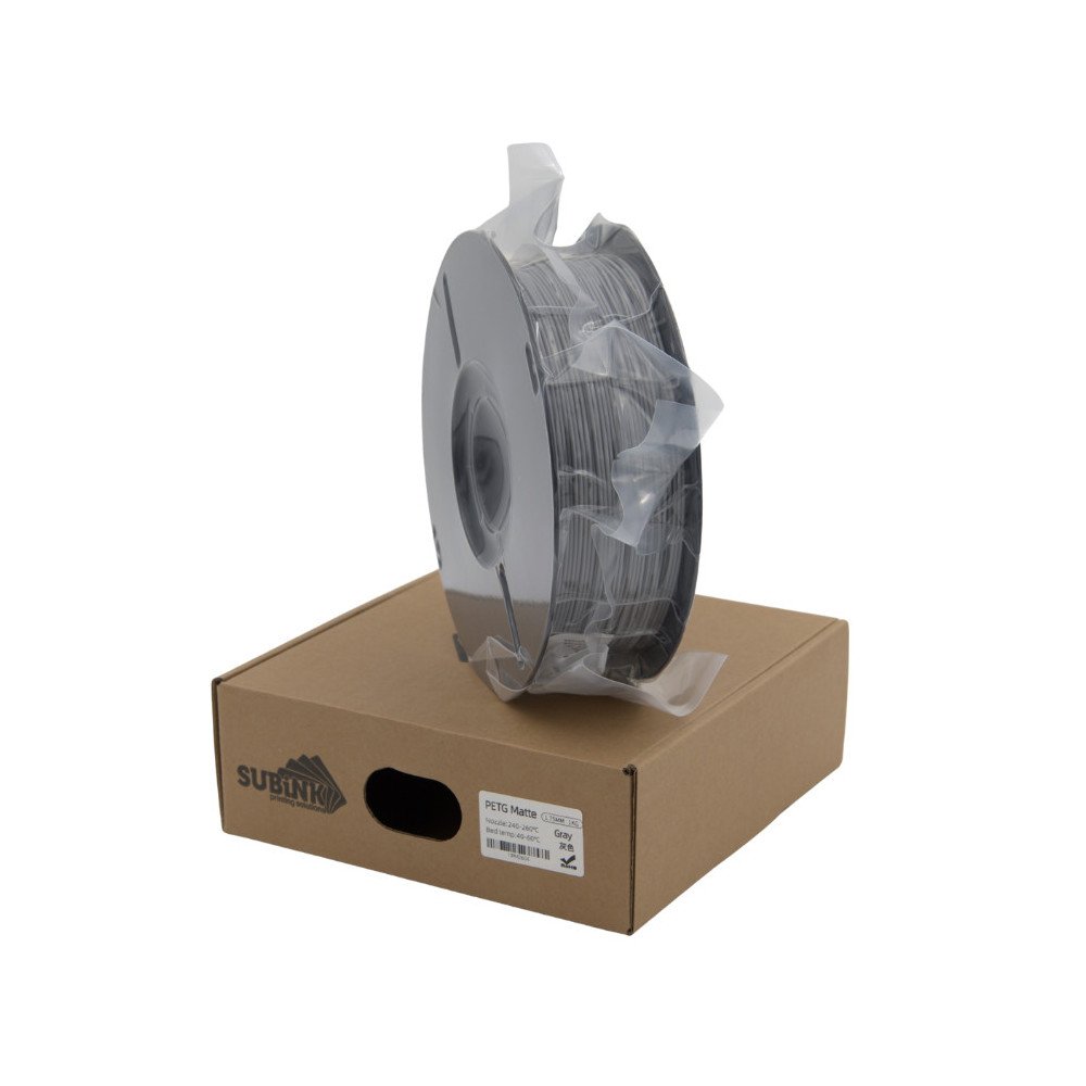 PETG Matte Grey 1kg Subink | Filamento 3D 1,75mm