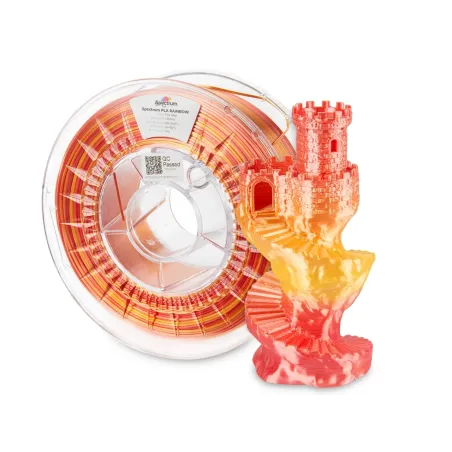 SPECTRUM – SILK RAINBOW - Diâmetro 1,75mm – Bobine 1kg – Cor Fire Red