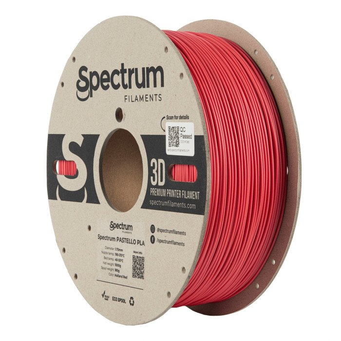 PLA Pastello Holland Red 1kg Spectrum | Filamento 3D 1,75mm