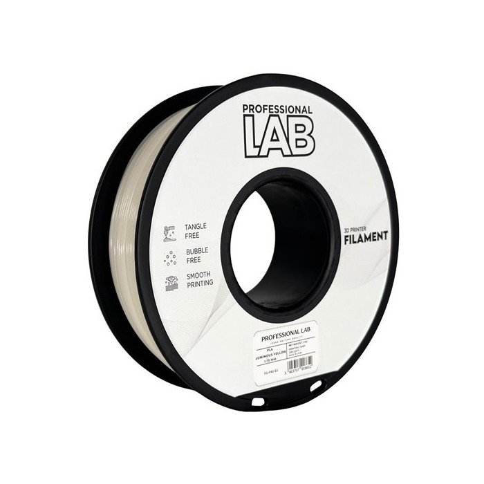 Filamento PLA Luminous Yellow 1,75mm 1kg - Prof. Lab