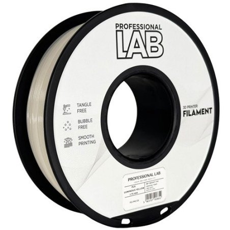 Filamento PLA Luminous Yellow 1,75mm 1kg - Prof. Lab