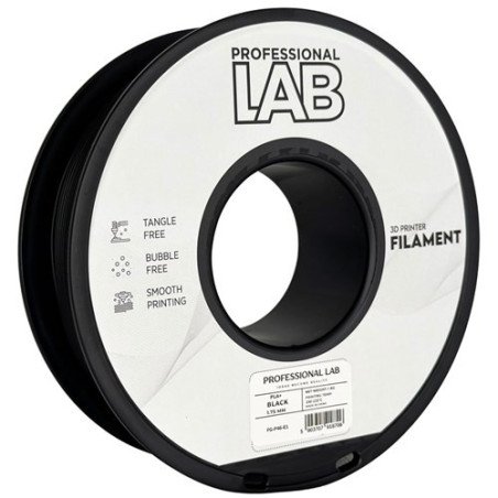 Filamento PLA+ Black 1,75mm 1kg - Prof. Lab