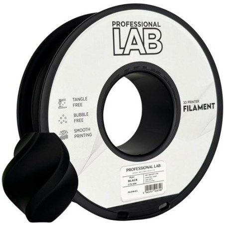 Filamento PLA+ Black 1,75mm 1kg - Prof. Lab