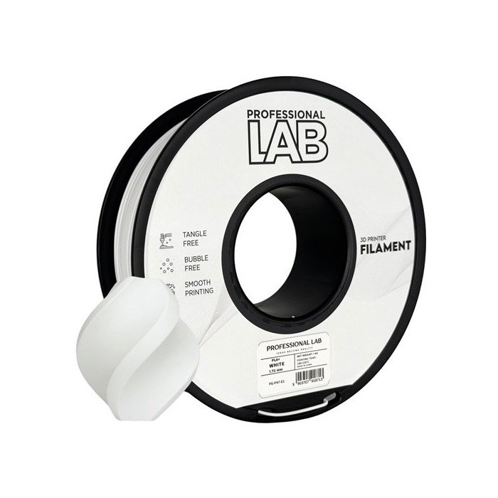 Filamento PLA+ White 1,75mm 1kg - Prof. Lab