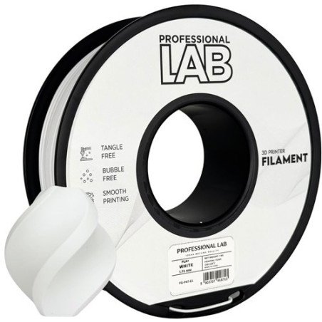 Filamento PLA+ White 1,75mm 1kg - Prof. Lab