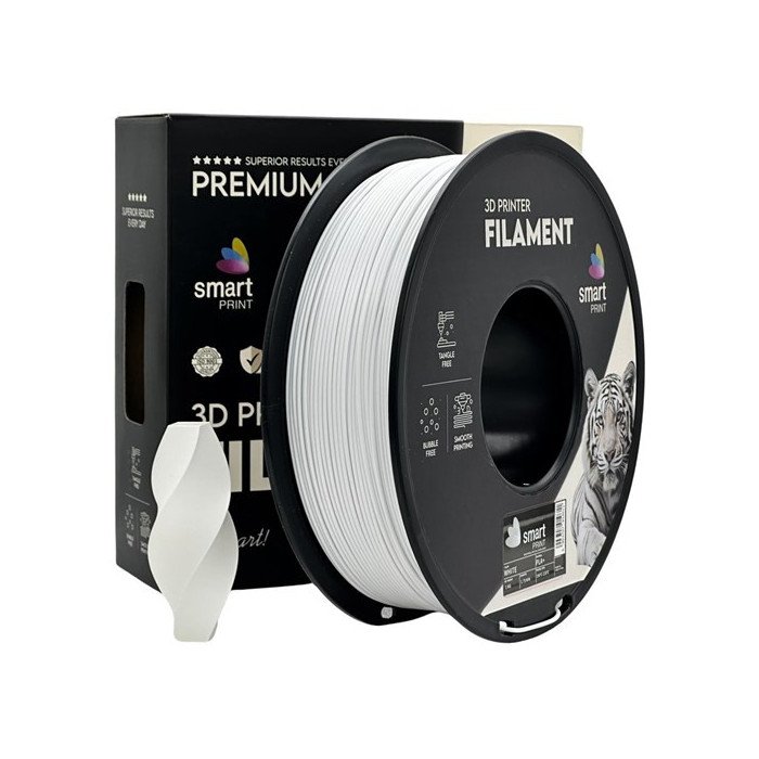 Filamento PLA+ White 1,75mm 1kg - Smart Print