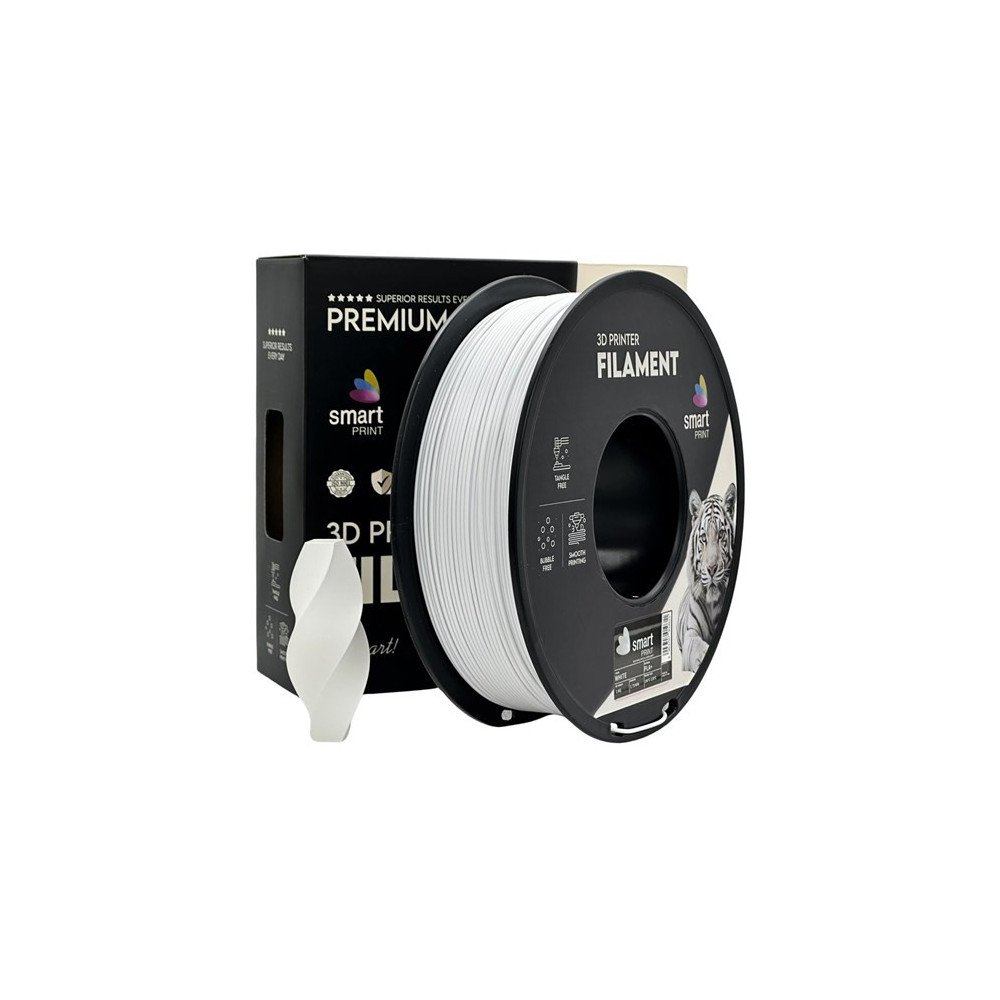 Filamento PLA+ White 1,75mm 1kg - Smart Print