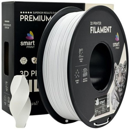 Filamento PLA+ White 1,75mm 1kg - Smart Print