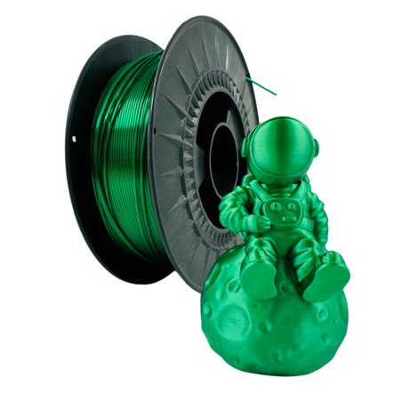 Filament 3D PLA SILK– Diâmetro 1,75mm – Bobine 1kg – Cor Silk Verde
