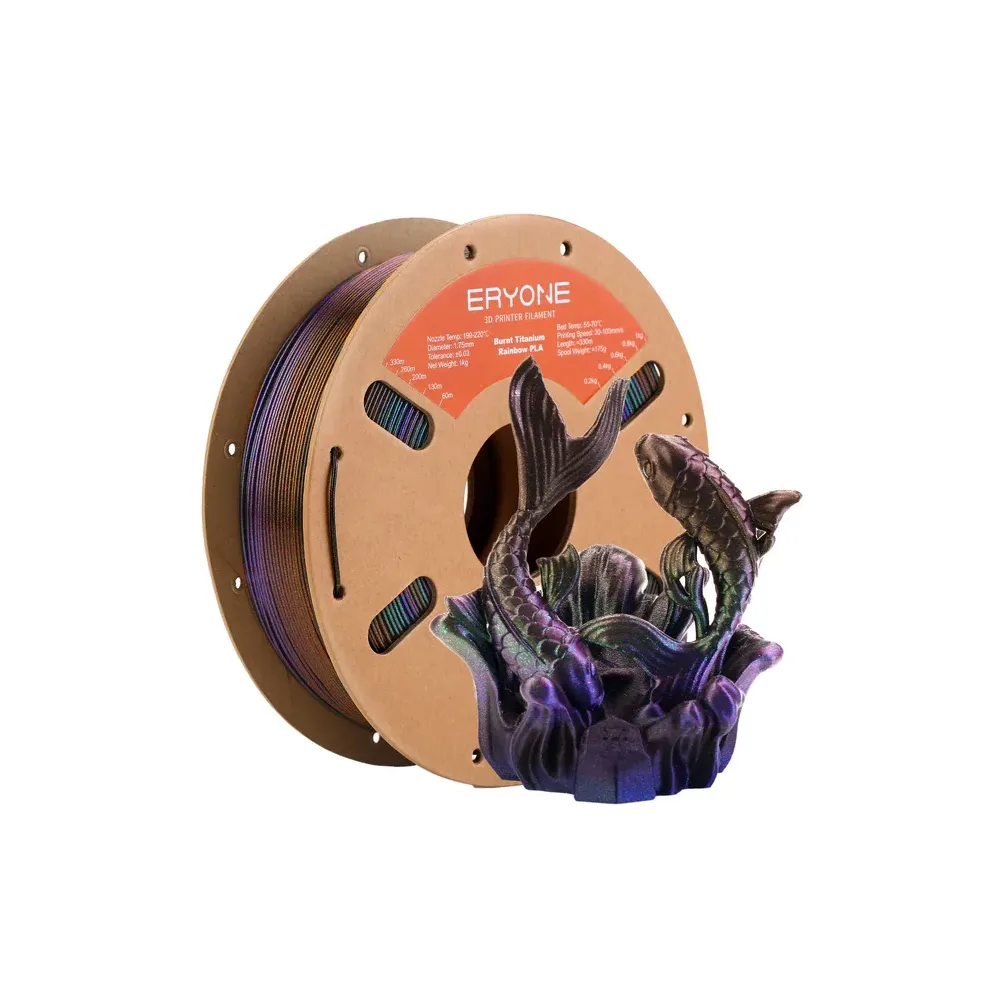 Filamento PLA Matte Rainbow Macaron 1,75mm 1kg - ERYONE