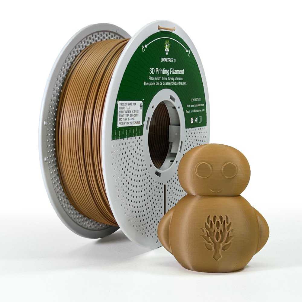Filamento PLA Teak 1,75mm 1kg - Lotactree