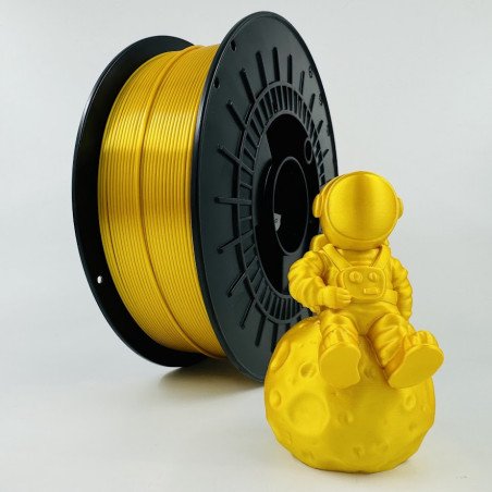 Filament 3D PLA SILK– Diâmetro 1,75mm – Bobine 1kg – Cor Silk Ouro