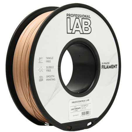 Filamento PLA Light Brown 1,75mm 1kg - Prof. Lab