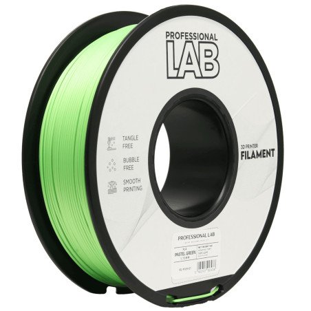 Filamento PLA PASTEL Green 1,75mm 1kg - Prof. Lab