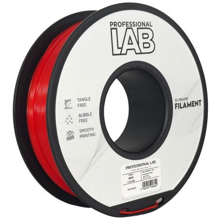 Filamento PLA+ Red 1,75mm 1kg - Prof. Lab