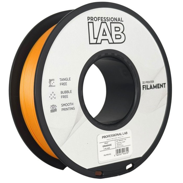Filamento PLA+ Orange 1,75mm 1kg - Prof. Lab