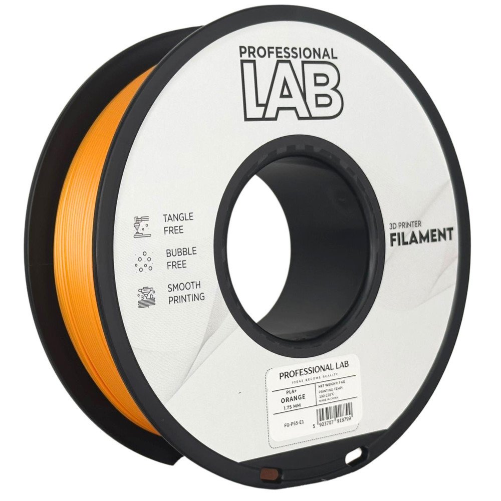 Filamento PLA+ Orange 1,75mm 1kg - Prof. Lab