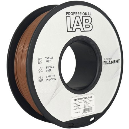 Filamento PLA+ Brown 1,75mm 1kg - Prof. Lab