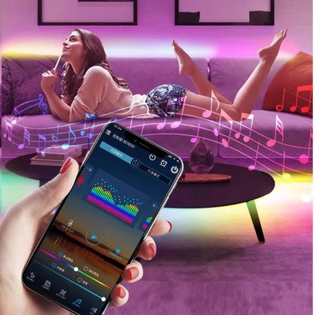 Controlo Remoto DC - 12V - ws2812b spi, bluetooth, sincronização de música para ws2811 ws2812b sk6812, fita LED