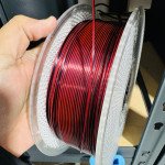 PLA SILK BICOLOR Black +  Red - Diâmetro 1,75mm Bobine 1kg - Lotactree