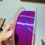 PLA SILK BICOLOR Rose Red + Sky Blue - Diâmetro 1,75mm Bobine 1kg - Lotactree