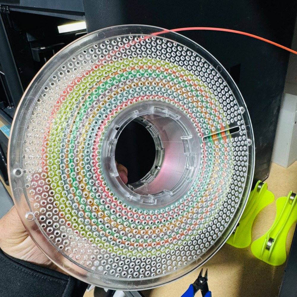PLA SILK RAINBOW Candy - Diâmetro 1,75mm Bobine 1kg - Lotactree