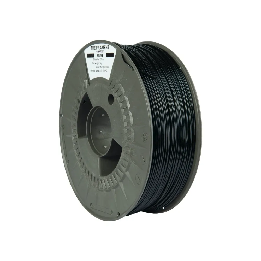 PETG Midnight Black 1kg Spectrum | THE FILAMENT | Filamento 3D 1,75mm