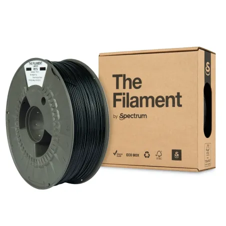 THE FILAMENT by Spectrum – PETG - Diâmetro 1,75mm – Bobine 1kg – Cor Midnight Black