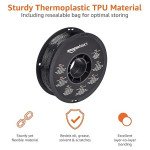 TPU 95A Black - Diâmetro 1,75mm Bobine 1kg - Amazon Basics