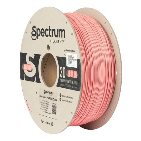 SPECTRUM – PASTELLO PLA - Diâmetro 1,75mm – Bobine 1kg – Cor Flamingo  Red