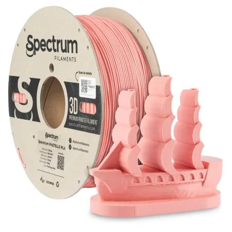 SPECTRUM – PASTELLO PLA - Diâmetro 1,75mm – Bobine 1kg – Cor Flamingo  Red