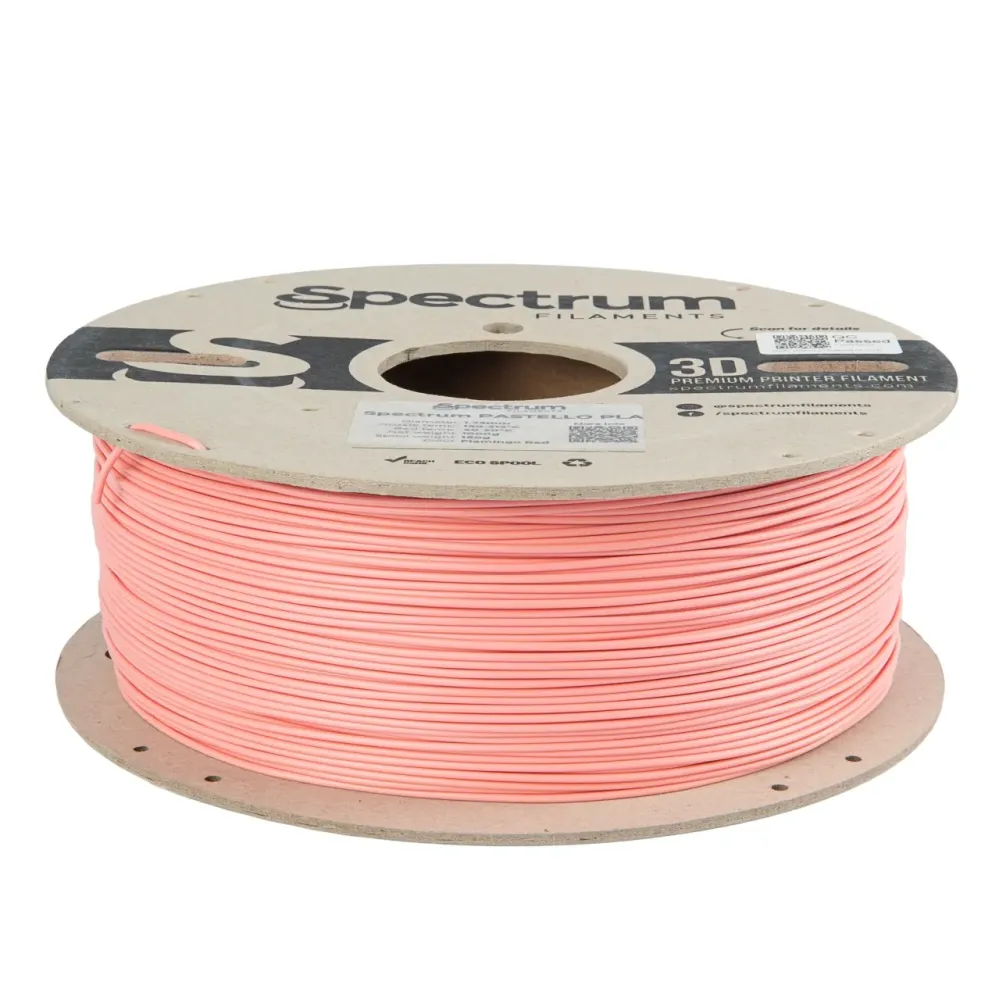 SPECTRUM – PASTELLO PLA - Diâmetro 1,75mm – Bobine 1kg – Cor Flamingo Red SPECTRUM – PASTELLO PLA - Diâmetro 1,75mm – Bobine 1kg – Cor Flamingo Red