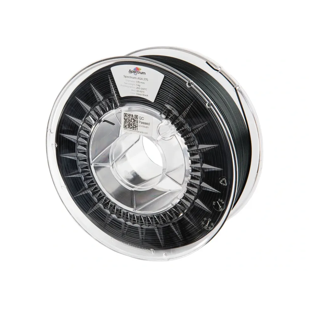ASA 275 Deep Black 1kg Spectrum | Filamento 3D 1,75mm