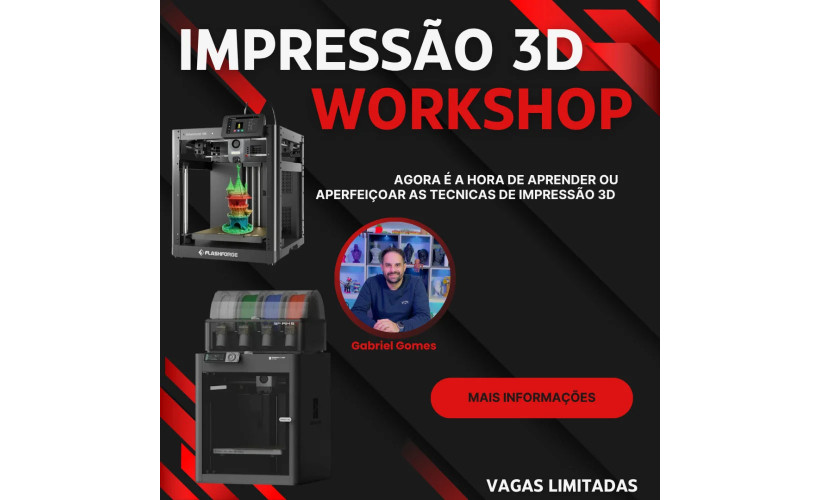 Workshop Impressão 3D Anadia (Aveiro) | 26 Setembro 2025